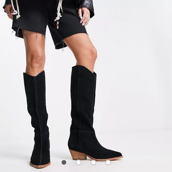 Free People Black Heeled Boots - Picture 2 of 10